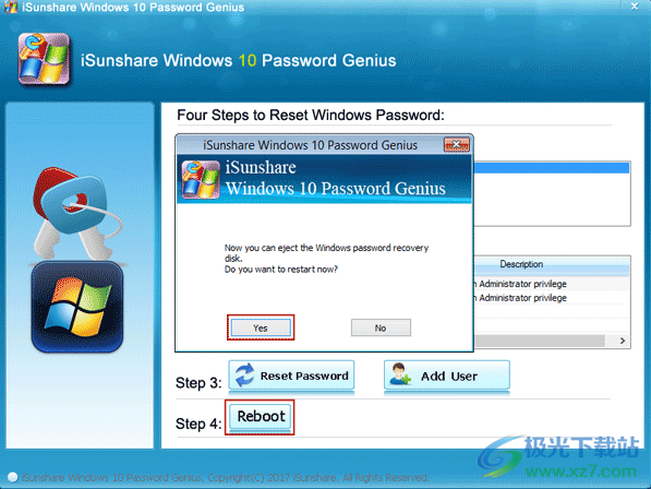 iSunshare Windows 10 Password Genius(密码删除)