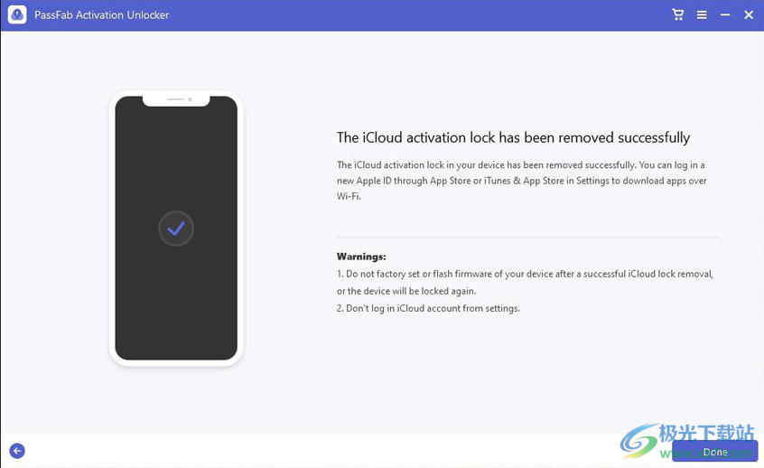 PassFab Activation Unlock破解版(移除iCloud激活锁)