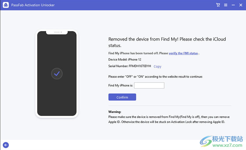 PassFab Activation Unlock破解版(移除iCloud激活锁)