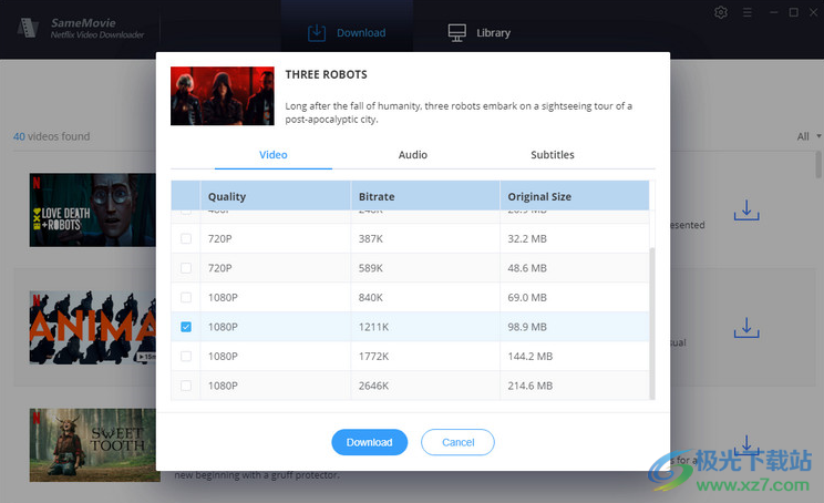 SameMovie Netflix Video Downloader(视频下载软件)