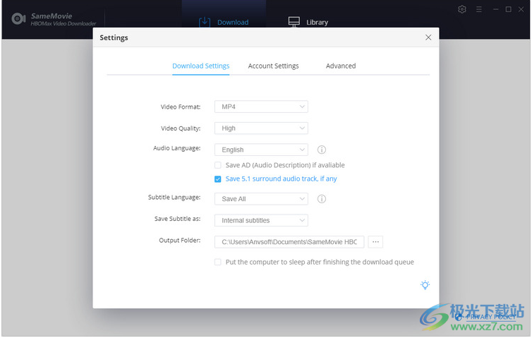 SameMovie HBOMax Video Downloader(视频下载工具)