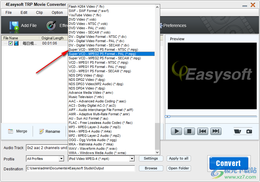 4Easysoft TRP Movie Converter(视频转换)