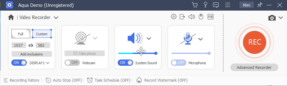 Aqua Demo(视频录制)