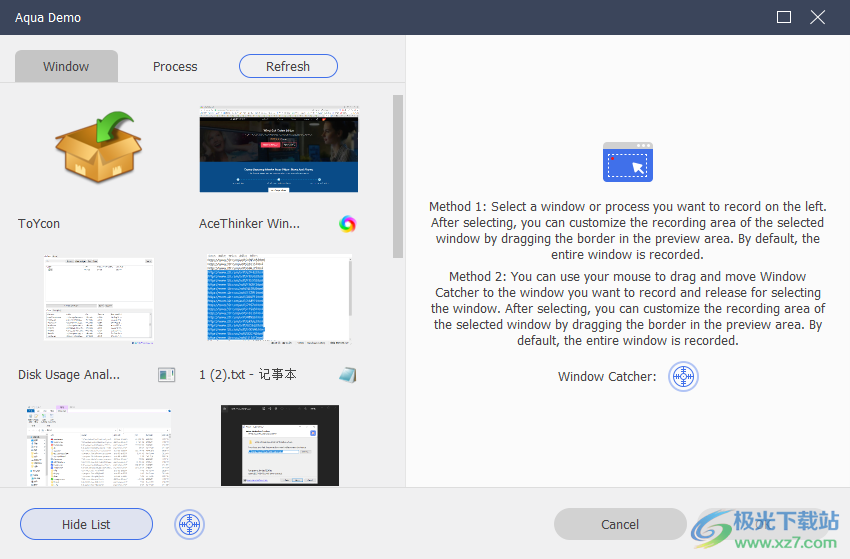 Aqua Demo(视频录制)