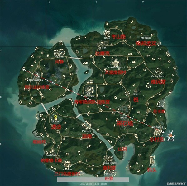绝地求生4x4地图高清版