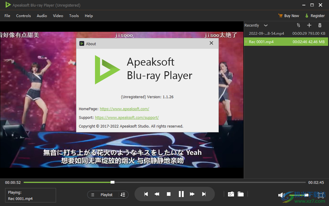 Apeaksoft Blu-ray Player软件下载-蓝光DVD播放器v1.1.26 官方版