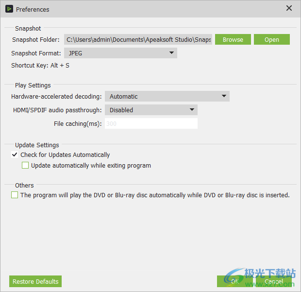 Apeaksoft Blu-ray Player(蓝光DVD播放器)