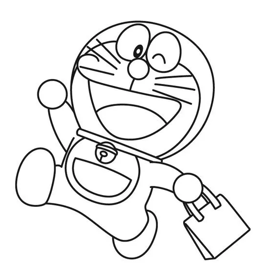 哆啦a梦简笔画打包下载-哆啦a梦简笔画图片大全高清版