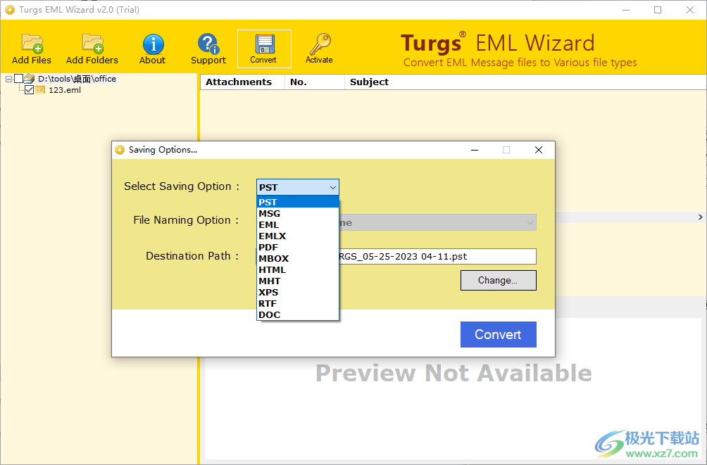 Turgs EML Wizard(EML文件转换工具)