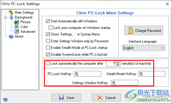 Chris PC-Lock(计算机锁定工具)