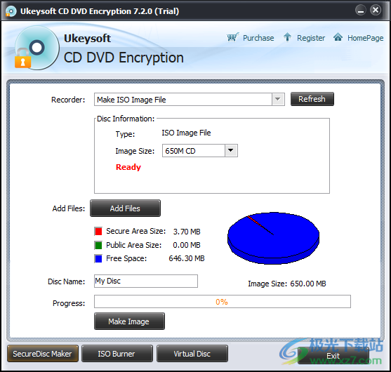 UkeySoft CD/DVD Encryption官方版下载-CD/DVD刻录加密软件v7.2 官方版