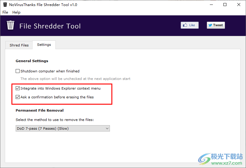File Shredder Tool(文件粉碎工具)