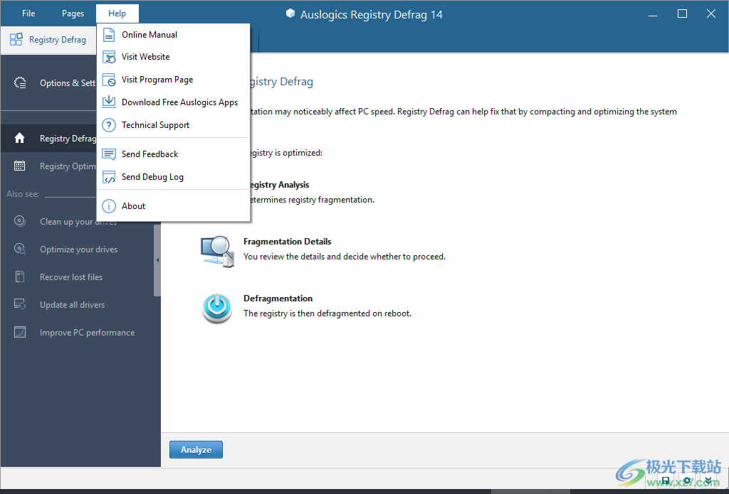 AusLogics Registry Defrag(注册表碎片整理工具)