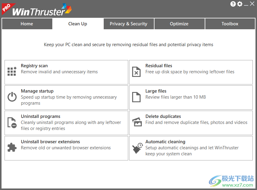 Winthruster Pro破解版(注册表清理工具)