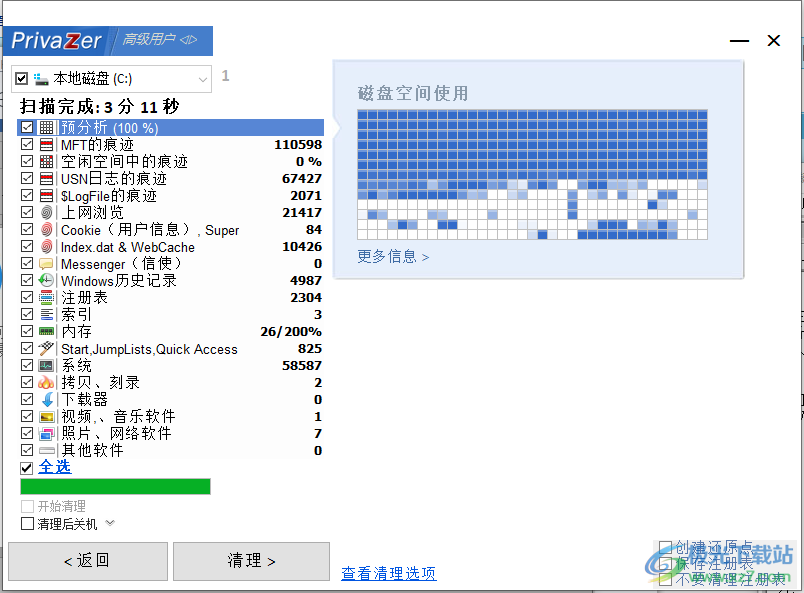 Privazer软件中文破解版-Goversoft Privazer隐私垃圾清理软件v4.0.41 中文破解版下载