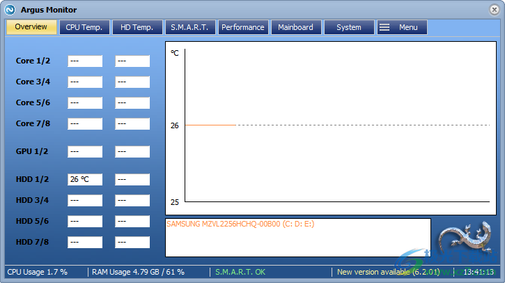 argus monitor破解版(硬件温度检测软件)