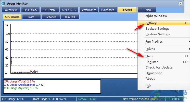 argus monitor破解版(硬件温度检测软件)