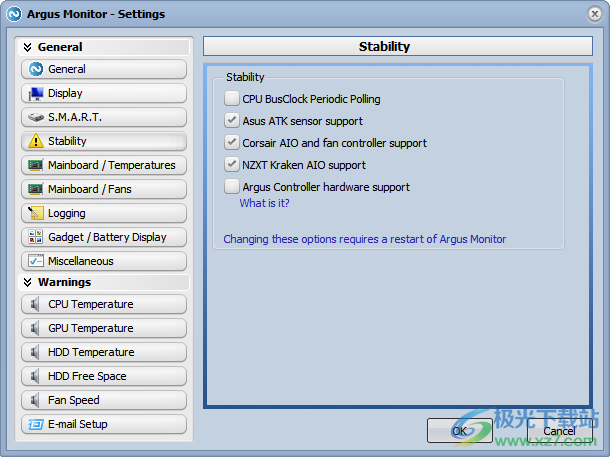 argus monitor破解版(硬件温度检测软件)