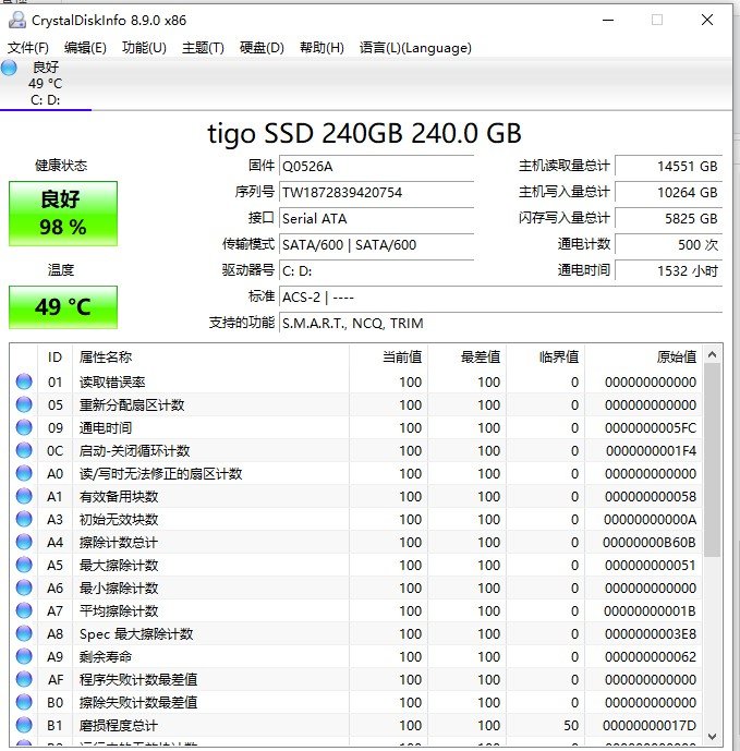 crystaldiskinfo win10