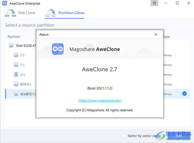 AweClone破解版(磁盘克隆软件)