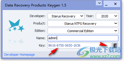 starus ntfs recovery中文破解版(分区数据)
