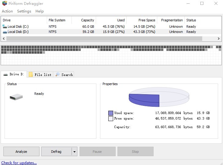 defraggler绿色版下载-defraggler免安装版(磁盘碎片整理)电脑版