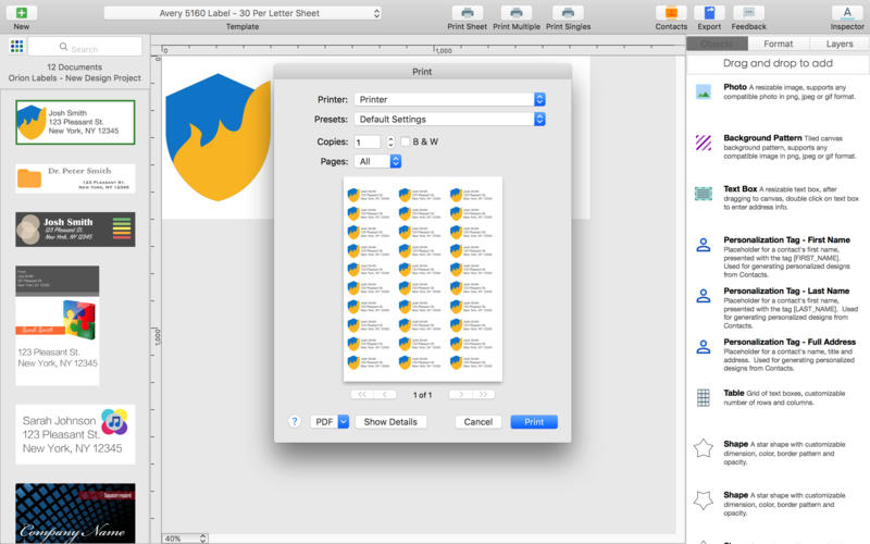 orion label maker mac版下载-orion label maker for mac版v3.10 官方版
