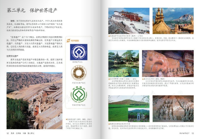 九年级下册美术书人教版