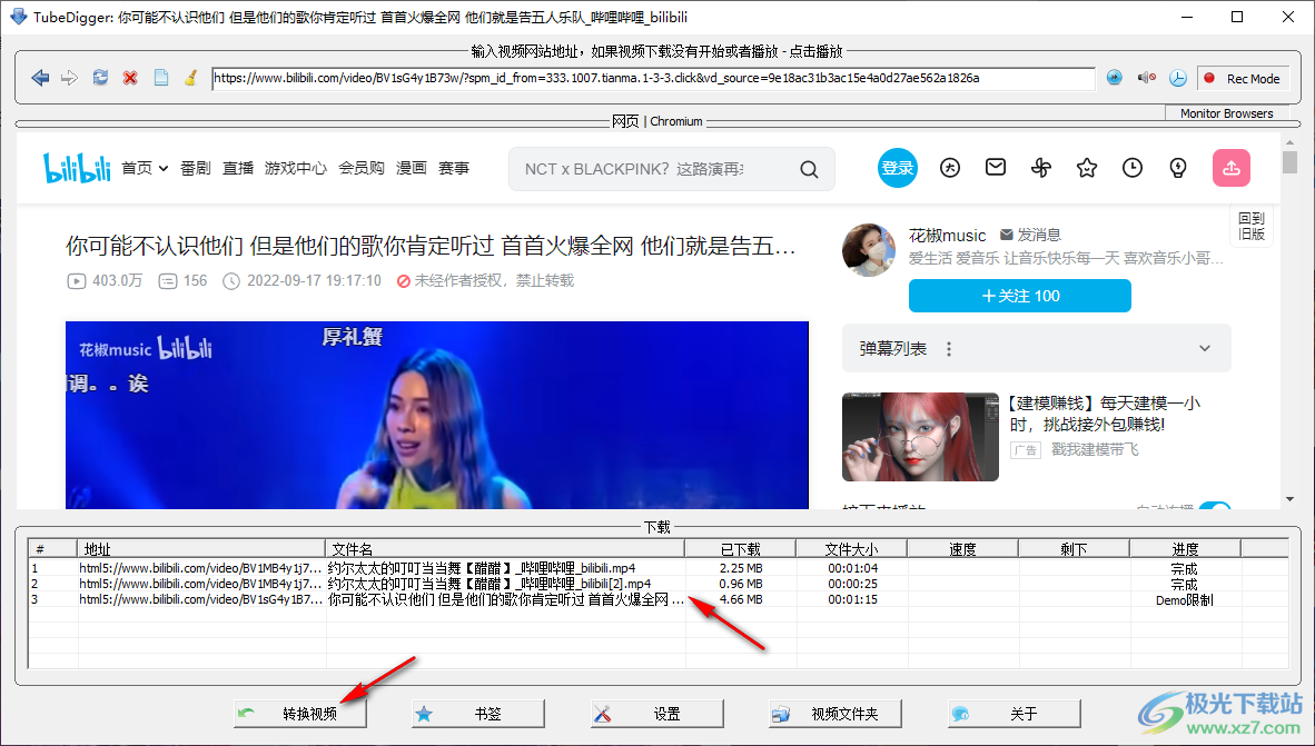 视频下载转换(Tubedigger)