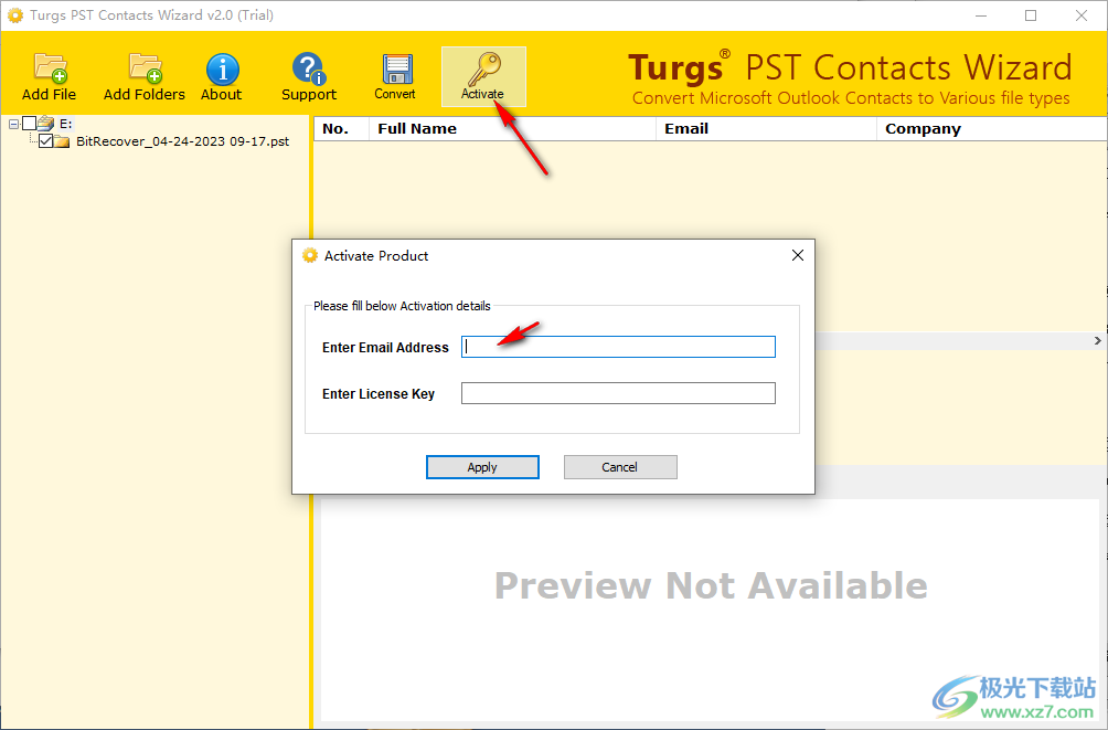 Turgs PST Contacts Wizard(PST联系人提取工具)