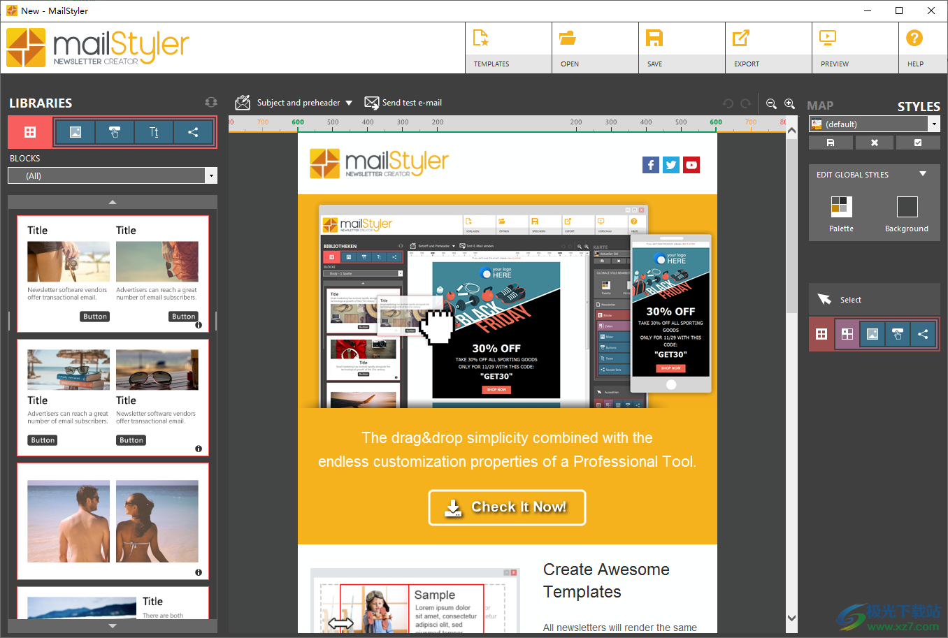 MailStyler 2免费版下载-邮件模板编辑器v2.22.02.21 官方版