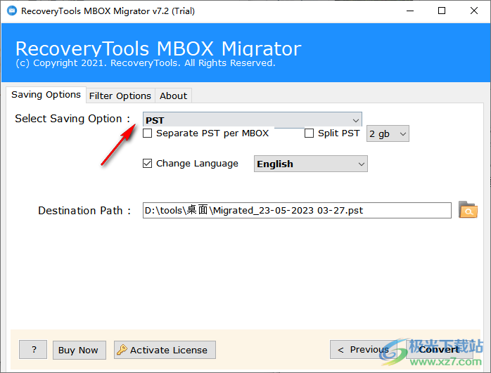 RecoveryTools MBOX Migrator(MBOX转换器工具)