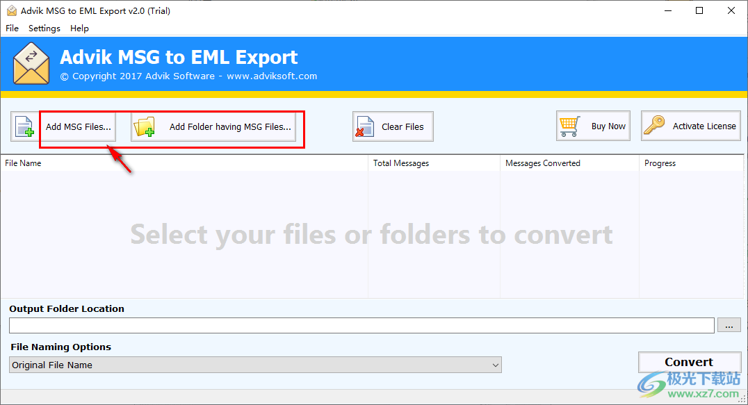 Advik MSG to EML Export(MSG转EML工具)