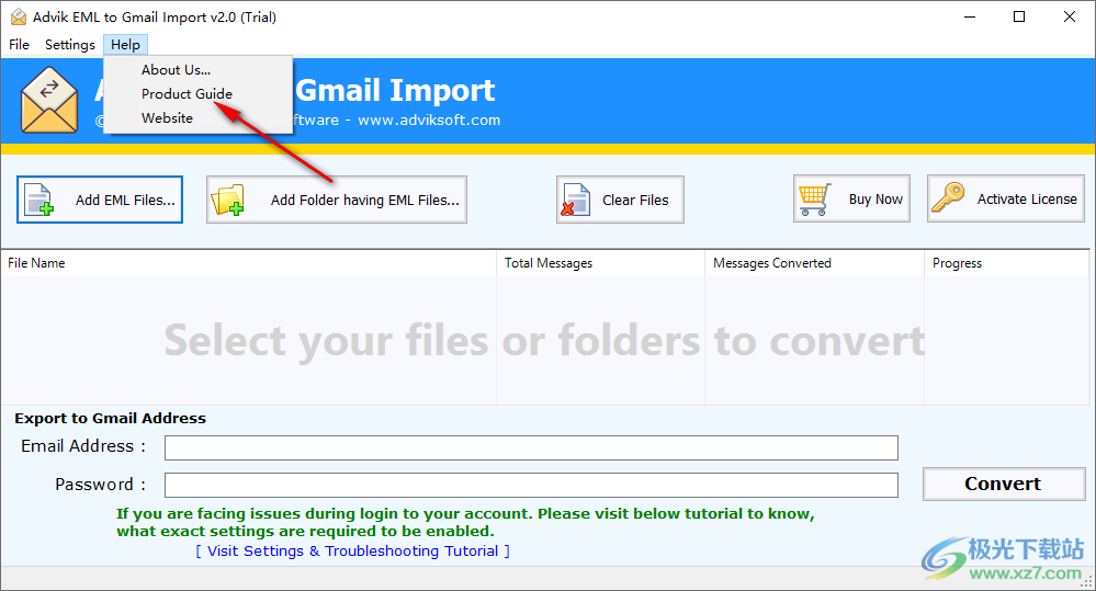 Advik EML to Gmail Import(EML导入Gmail工具)