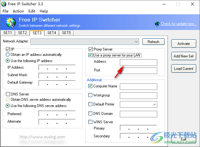 eusing Free IP Switcher(IP地址切换软件)