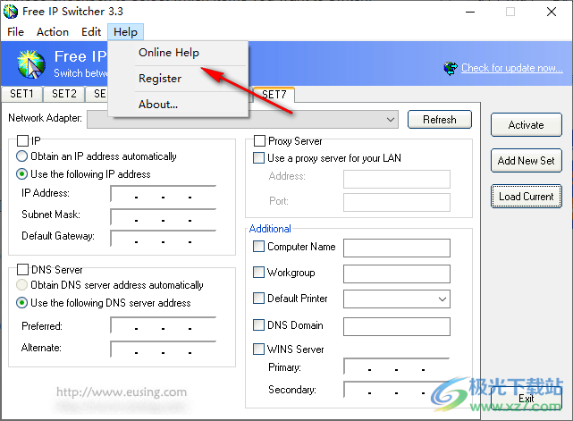 eusing Free IP Switcher(IP地址切换软件)