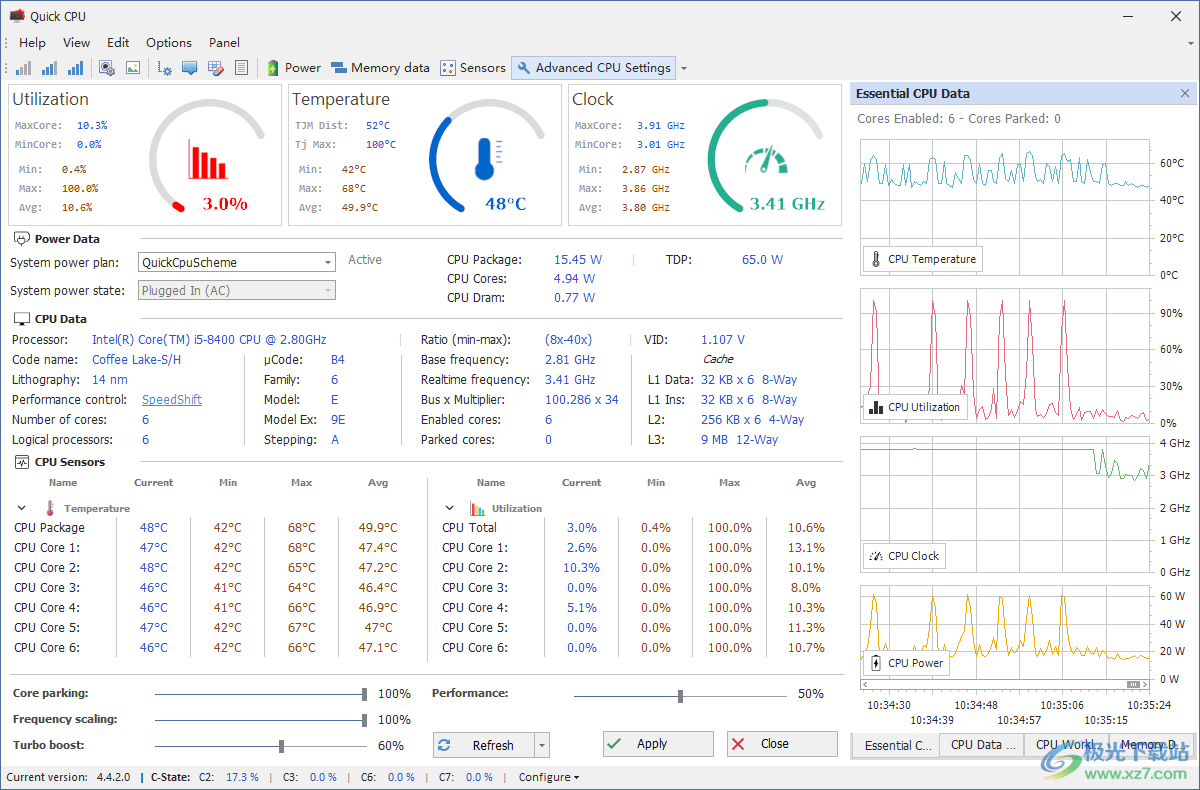 quick cpu软件官方最新版下载-CPU性能监控软件v4.4.2.0 官方版