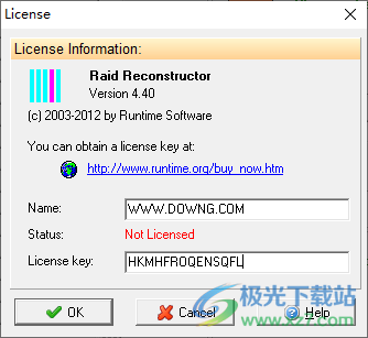 Runtime RAID Reconstructor(磁盘阵列恢复工具)