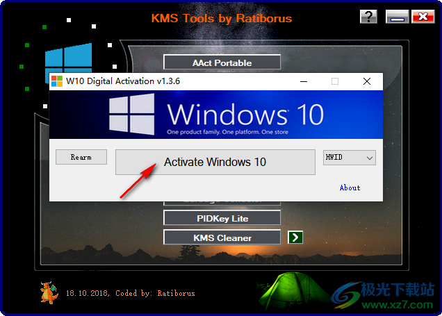 KMS Tools by Ratiborus(Win10激活工具)