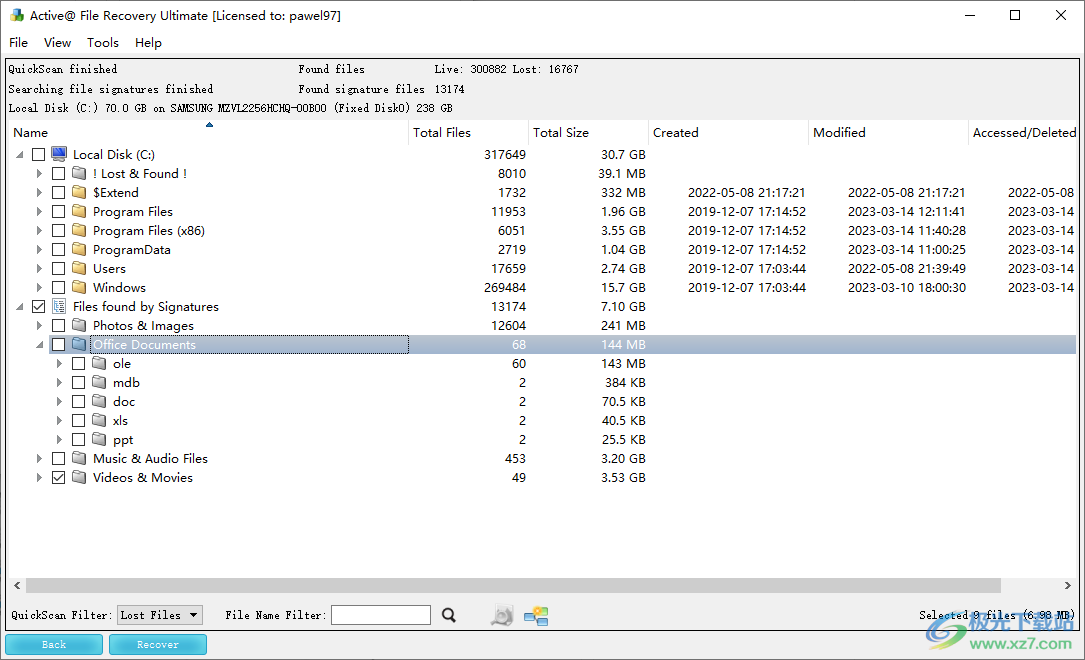 Active@ File Recovery(专业修复被误删除的文件)