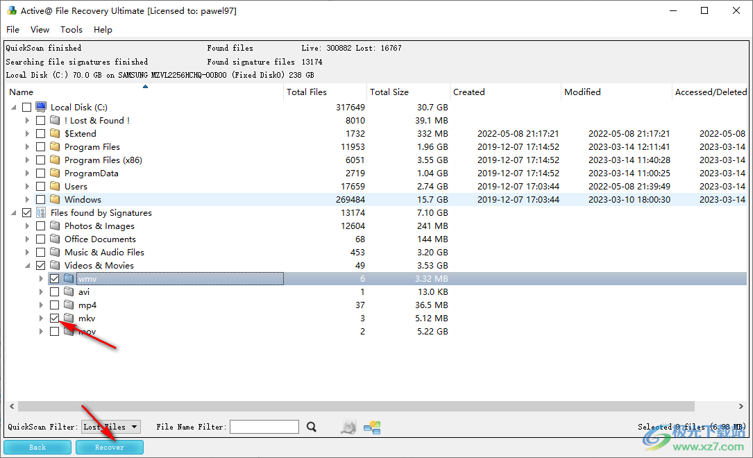Active@ File Recovery(专业修复被误删除的文件)