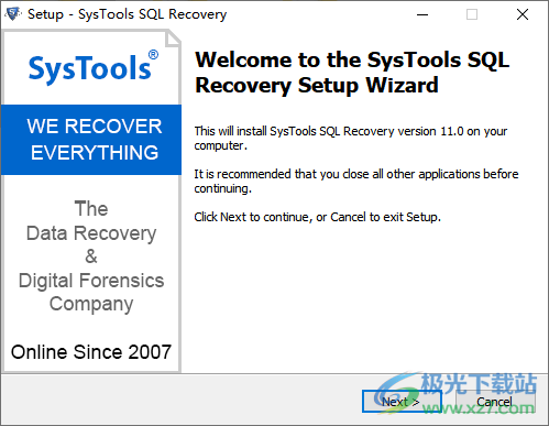 SysTools SQL Recovery破解版(数据恢复)