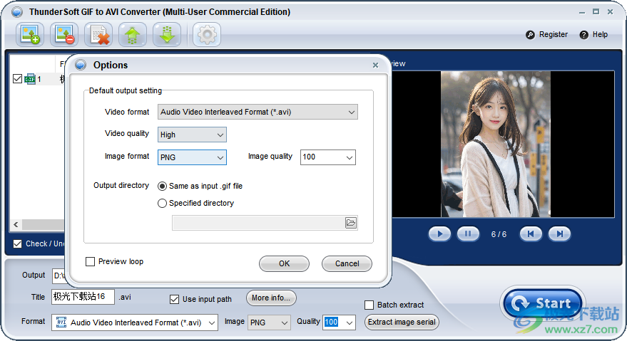 ThunderSoft GIF to AVI Converter(GIF转换AVI软件)