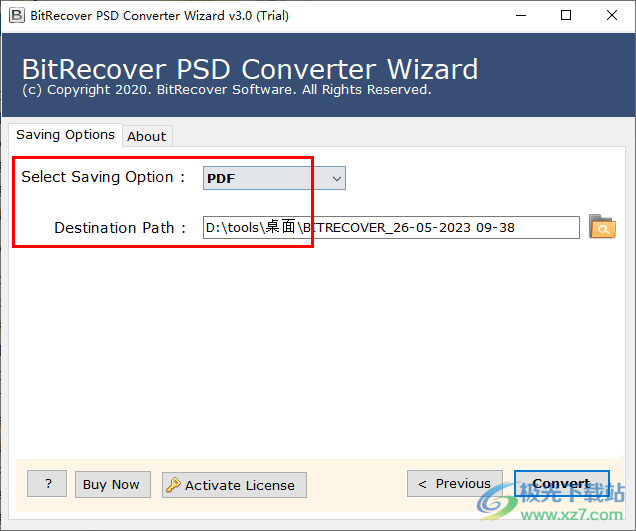 BitRecover PSD Converter Wizard(PSD转换器)