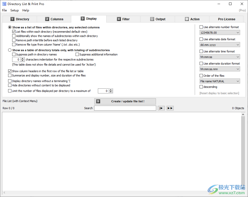 Directory List&Print Pro(目录列表打印工具)
