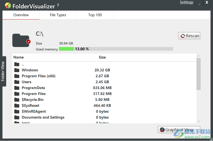 FolderVisualizer下载-磁盘空间分析软件v7.2 免费版