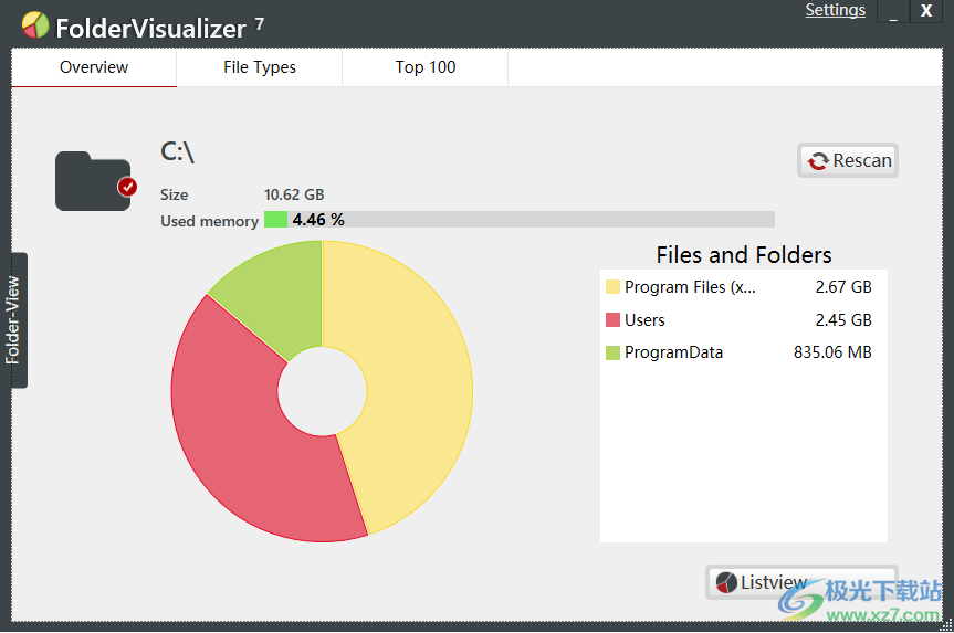 FolderVisualizer(硬盘空间分析工具)