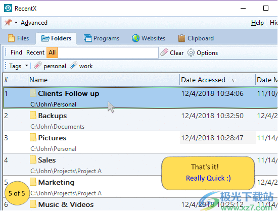 RecentX(电脑记录查看器)