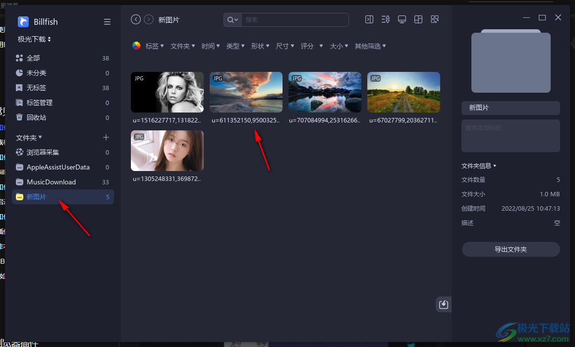 billfish素材管理工具