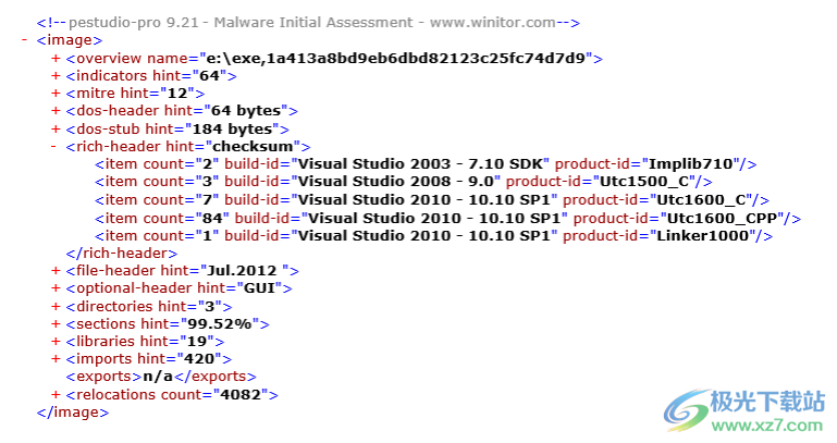 PeStudiod(恶意软件检测软件)